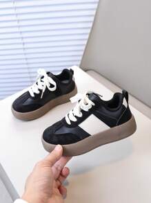 1 par Zapatos deportivos de primavera para niños/unisex, zapatillas casuales de moda multicolor