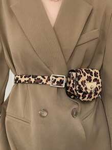 Fashionable Women's Waist Bag, Two Ways Of Wearing, Exquisite Leather Waist Bag With Chain And Belt, Exquisite And Versatile, Suitable For Going Out, Traveling, Daily Use, Placing Cosmetics, Mirrors, Tissues, And Also Suitable For Giving To Family, Friends, Birthday Gifts, Holiday Gifts, It Is The Best Mother's Day Gift, Teacher's Day Gift