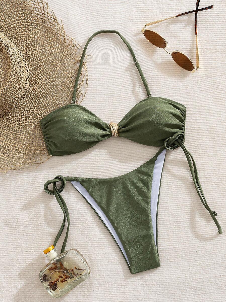Conjunto de bikini de estilo europeo y estadounidense para mujer