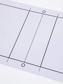 1 pieza Pizarra táctica de voleibol reutilizable para demostraciones, pizarra táctica para entrenamiento