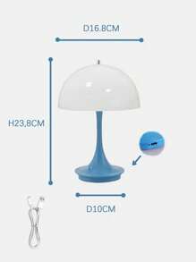 LED Orange Home Decorative Table Lamp For Bedroom, Living Room, Birthday Gift, Restaurant, Office Decorative Lighting, Touch 3 Colours Light Change, Rechargeable Outdoor Camping, Easy To Carry.