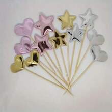 Shiny Reflective Cake Decorations, Multi-Color Options, Suitable For Birthday Party, Dinner, Halloween, Easter, Christmas, Versatile For Daily Use And Gift Giving
