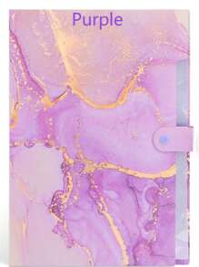 Marble Style File Folder With 8 Pockets, Expanding File Folders With Labels, Accordion File Organizer A4 Letter Size For School, Office And Home, Colors Optional,Back To School,School Supplies