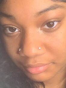 CIZME Nose Piercing Kit Silvery/Golden Nose Ring Piercing Kit Self Nose Piercing Kit At Home Nose Piercing Kit With Nose Rings Disposable Nose Piercing Gun Kit Silvery Piercing Kit Nose Piercing Gun Kit - Multicolour - View 7