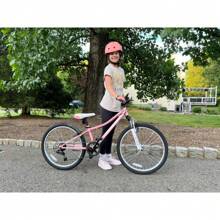 HILAND 24 Inch Mountain Bike AgeFront Suspension Fork Bicycles Multiple Colors Bmx - màu xanh lá - Xem 5
