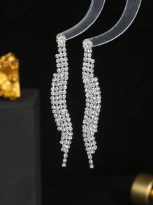 Glamoureuze schattige CZ-kristallen oorbellen Stud Dance Club Party Afstudeersieraden 1 paar