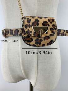 Fashionable Women's Waist Bag, Two Ways Of Wearing, Exquisite Leather Waist Bag With Chain And Belt, Exquisite And Versatile, Suitable For Going Out, Traveling, Daily Use, Placing Cosmetics, Mirrors, Tissues, And Also Suitable For Giving To Family, Friends, Birthday Gifts, Holiday Gifts, It Is The Best Mother's Day Gift, Teacher's Day Gift