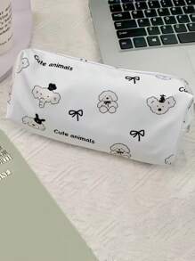 1 hộp đựng bút chì họa tiết voi nơ dễ thương, hộp đựng đồ trang điểm - Nhiều màu - Xem 4