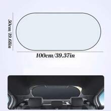Parasol para coche, protección UV, plegable, para ventana trasera, universal, con ventosas