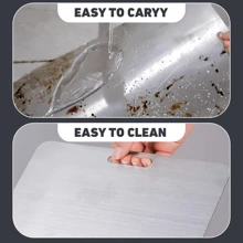 1pc, Chopping Board, Stainless Steel Cutting Board, Butcher Block, Cheese Charcuterie Board,Charcuterie Board For Meat, Cheese, Bread, Vegetables And Fruits, Cutting Board For Home Dormitory, Kitchen Gadgets, Gifts For Family