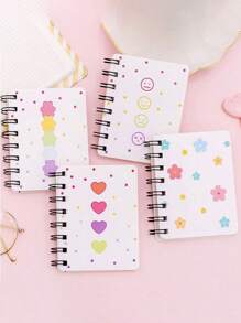 1/4pcs 80 Sheets Cute: Mini A7 Notebooks In Various Styles - Cute And Colorful Designs - Great For Note Taking, Diary Keeping And Gift Giving - Great For Students, Teachers And Creative People, Stationery