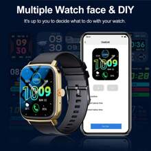 Reloj inteligente resistente al agua, llamada/marcación inalámbrica, múltiples modos deportivos, alerta y rechazo de llamadas entrantes, notificación de SMS, fondo de pantalla personalizable, compatible con smartphone/sistema Android - Multicolor - Ver 5