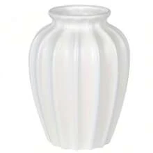 1 Peça Vaso Plástico Branco Boho | Exibição de Flores Leve para Sala de Estar e Casamentos | Decoração Doméstica Viral com Design Minimalista Moderno