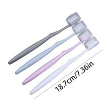 Macaron Toothbrush 4pcs Bamboo Charcoal Fine Soft Bristles Adult Household Big Head Travel Japanese Toothbrush Without Seal Home Bathroom Decor Fall Decor Back To School