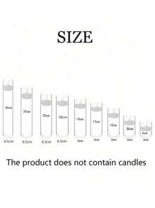 1 套玻璃烛台，浮动烛台，欧式情人节浪漫烛台，适用于烛光晚餐、生日派对、酒店宴会、婚礼，可放置浮动蜡烛，装饰、房间装饰、家居装饰、礼物