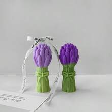 1pc Lavender Flower Bouquet Silicone Mold, Suitable For Candle Making, Arts And Crafts Decor
