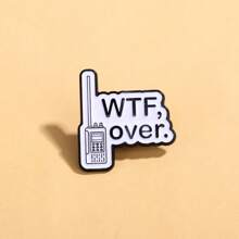 Broche esmaltado personalizado, adornos decorativos, insignias para solapa, bolso, joyería, regalos, nuevo estilo de pasador 2025 para ropa, bolso, mochila escolar KPOP, suministros para maestros, encantos para bolsos, accesorios de oficina lindos, camisas, chaquetas, accesorios de otoño-invierno, adecuado para adolescentes, jóvenes, hombres, casual, al aire libre, atlético, vacaciones, regalos de graduación, cumpleaños, ropa diaria, pasador divertido, regalos para maestros - Blanco y Negro - Ver 4