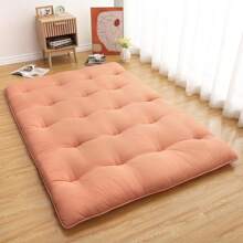 Futon Mattress Japanese Floor Mattress, Twin Size Tatami Mattress Sleeping Mat For Dormitory, Roll Up Mattress Japanese Floor Mat For Sleep, Easy To Store, Navy Blue Black Green Gery - Coral Pink - View 1