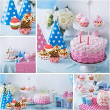 Multiple Pieces Halloween Kitchen Strawberry Cream Cake Baking Supplies, Kitchen Tools, Baking Accessories, Baking Supplies, Cake Stands, Candy Stands, Cake Decorations, Baking Molds, Suitable For Weddings, Holiday Parties, Strawberry Theme Parties, Baby Showers, Friend Gatherings, Best Gifts For Baking Friends