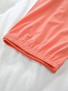 4 Stücke Damen Lässig Schlafshorts große Größen, Große Größen einfarbig Elastischer Bund weich & bequem Lounge Shorts