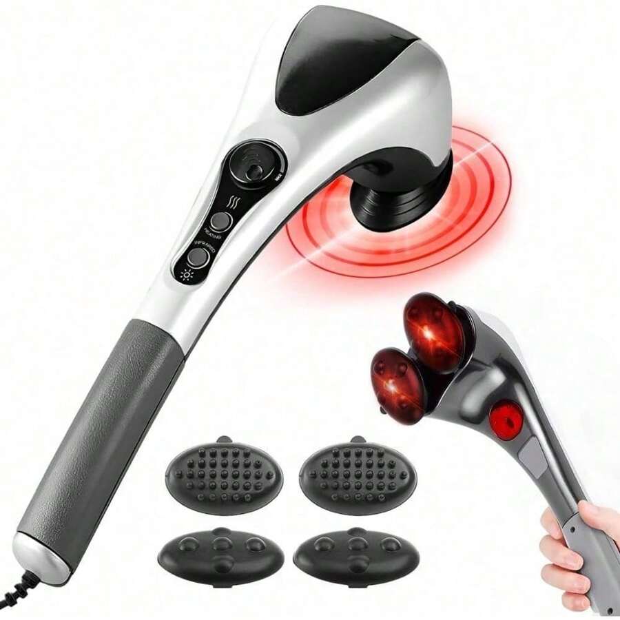 Raganet, Masajeador Eléctrico, Doble Cabezal Infrarrojo Para Cuerpo Completo, Relajante, Fácil de Usar - Blanco - Ver 1