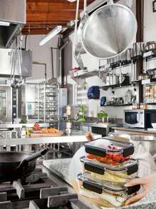 Hộp đựng thực phẩm trong suốt chống rò rỉ màu đen 460ml/16oz, Hộp đựng thức ăn trưa bằng nhựa PET, Hộp chuẩn bị bữa trưa, Thích hợp đựng thịt, rau củ và salad trái cây, Thích hợp cho văn phòng trường học, Bộ đựng và bảo quản thực phẩm rửa tay, Hộp đựng thức ăn du lịch và mang đi cho nhà hàng - Nhiều màu - Xem 9