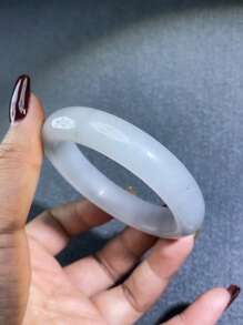 Bestselling Natural Jade Bangle, Fashion Women's Lucky Bracelet, Jewelry Gift For Girlfriend (Natural Jade Surface May Have Mineral Spots And Patterns, Which Is Normal), With Gift Box