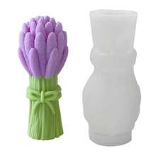 1pc Lavender Flower Bouquet Silicone Mold, Suitable For Candle Making, Arts And Crafts Decor