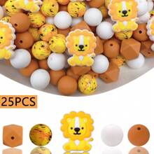 25/30pcs 2D, 3D Animal Silicone Beads Set, Suitable For DIY Jewelry Making - Focal Beads For Pens, Necklaces And Keychains - Craft Gift Bead Set For Jewelry Making - Animal Silicone Bead Set - View 15