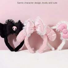 Sanrio شريط رأس كيوت من سانريو بتصميم أنمي كورومي وماي ميلودي، بأسلوب أميرة مع إكسسوارات، لوازم الحمام والسكن الجامعي للعودة إلى المدرسة