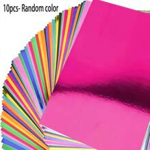 50 piezas/30 piezas/20 piezas Cartulina metálica de textura de colores A4/A5, cartulina reflectante de color mixto, peso de 150g, adecuada para hacer tarjetas de felicitación, álbumes de recortes, manualidades DIY, origami DIY, pintura, corte, útiles escolares, regreso a la escuela