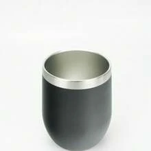 350ml/12oz Stainless Steel Water Bottle With Lid, Vacuum Insulated Egg-Shaped Cup For Hot & Cold Drinks Back To School - Multicolor - View 6