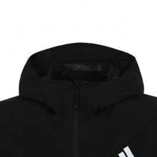 Adidas 2025 Men's ESS 3S R.R JKT Woven Hooded Jacket JD1043 - Black - View 3