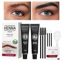 ICONSIGN 二合一眉毛凝胶染色剂，15ml+15ml，防汗，持久，自然立体效果，适合狂野眉毛