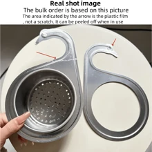 1pc Swan Shaped Sink Drain Rack, Stainless Steel Hanging Strainer, Wet Dry Separation Filter With Hook For Kitchen - Multicolor - View 7