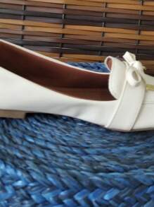 Women's Shoes Flat Loafer Casual Elegant - White - View 4