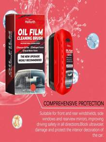 Automobile Windshield Cleaner Windshield Renovation Decontamination Cleaning Oil Film Cleaner (New And Old Models Shipped Randomly) - Red - View 5