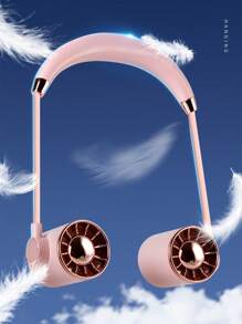 AOYI 定制徽标 1 台可充电便携式项链式 1200mAh 3 速可调简约户外迷你风扇带充电线