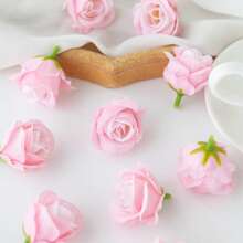 5PCS/10PCS Artificial Silk Rose Head, Rosebud Rose Flowers Bouquets Room Decor Fall Decor Bouquets Fake Plants For Centerpieces For Spring Autumn Decorations Wedding Vase For Home Dining Room Bedroom Decorations, Festival Birthday Party Accessories, Outdoor Garden Decorations Gifts Graduation