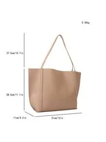 Fashionable Versatile Casual Simple Oversized Shoulder Tote Bag