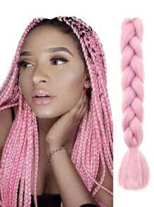 1 Piece Jumbo Braid Synthetic Hair 24 Inch Hair Braiding Extensions Braids Box Braid Hair Synthetic Hair To Braid(Over Forty Colors), Ombre Long Synthetic Hair Braid, African Braided Natural Hair Extension, Women's High-Temperature Synthetic Fiber Twisted Crochet Braid, Synthetic Hair Extension 100g - Multicolor - View 19