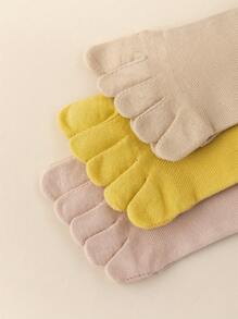 1/3 双春夏女士袜子。透气分趾袜，糖果色女士分趾袜，秋季 - 彩色 - 查看 11