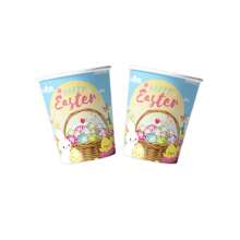 Set desechable de vajilla con temática de conejitos de pascua para fiestas de primavera - 10/20/80 piezas incluyendo vasos de papel, servilletas, platos de papel de 7/9 pulgadas, apto para fiestas de cumpleaños, reuniones familiares, reuniones de clase, picnics al aire libre