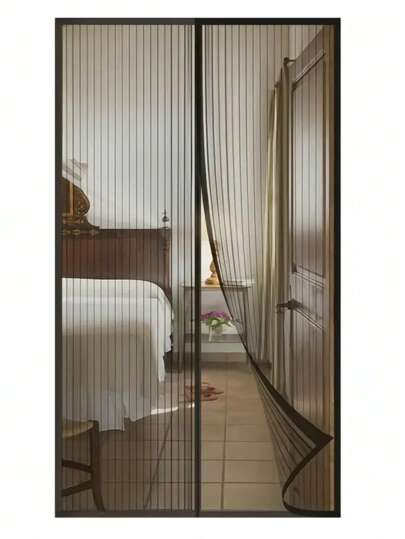 Magnetische Fliegengittertür, Balkontür, Insektenschutzfenster, Fliegenschutzvorhang, Magnetischer Türvorhang, Terrassentürvorhang, Lamellenvorhang, Magnetvorhang