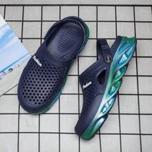 Modne nowe męskie buty plażowe, wygodne oddychające sandały Hollow Out, uniwersalne męskie kapcie na lato