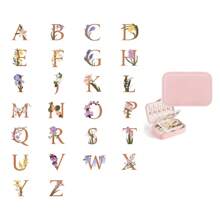 1 pieza Caja de joyería personalizada con nombre, caja de joyería personalizada, caja de joyería con cremallera para anillos y collares, regalos para niñas, amigas y madres, caja de joyería exquisita, regalos de cumpleaños, regalos del Día de San Valentín, regalos navideños, regalos de bendición, regalos de Navidad, suministros de regalo de Navidad - Multicolor - Ver 49