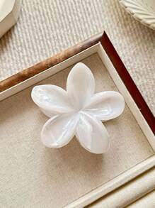 1 件/3 件女士大理石 8 厘米菊花夹，甜美花朵发夹，优雅后脑勺发髻夹，时尚发饰发夹爪夹发夹发夹发夹发夹