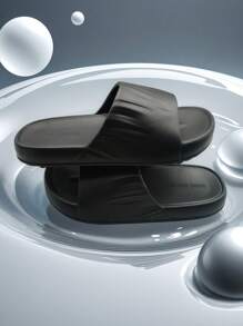Women's EVA Solid Color Lightweight Anti-Slip Flat Casual Comfortable House Slippers, Suitable For Spring & Summer