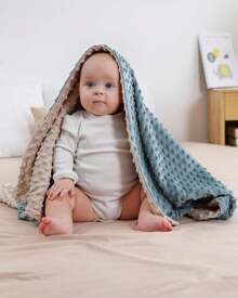 Baby Blanket For Newborn Boys And Girls, Soft Blankets, Plush Blankets For Toddlers, Blanket 75 X 100 Cm - Màu xanh lá cây đậm - Xem 3