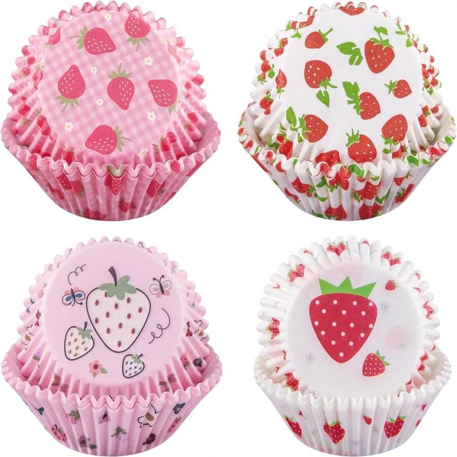 Multiple Pieces Halloween Kitchen Strawberry Cream Cake Baking Supplies, Kitchen Tools, Baking Accessories, Baking Supplies, Cake Stands, Candy Stands, Cake Decorations, Baking Molds, Suitable For Weddings, Holiday Parties, Strawberry Theme Parties, Baby Showers, Friend Gatherings, Best Gifts For Baking Friends